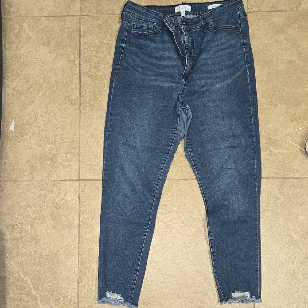 Sofia by Sofia Vergara Dark Blue Ankle Jeans